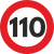 Autocolant Sticker “Limita Viteza” Reflectorizant – 110km/h