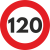 Autocolant Sticker “Limita Viteza” Reflectorizant – 120km/h