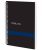 Caiet A4 cu linii, spira, Uniblack, 120f, 70gr, coperta neagra-albastra