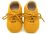 Pantofiori eleganti bebelusi Drool (Culoare: Mustar, Marime: 0-6 Luni)