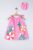 Rochita de vara din muselina pentru fetite , Tongs baby (Culoare: Roz, Marime: 9-12 luni)