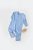 Salopeta cu fermoar cu maneca lunga si pantaloni lungi – 100%bumbac organic – Bleu, BabyCosy (Marime: 12-18 Luni)