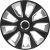 Set capace roti auto Cridem Stratos RC 4buc – Negru Argintiu – 15