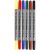Set markere textile cu doua capete – culori standard