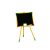 Tablita lemn, neagra, 82 cm + suport color + accesorii – Tupiko